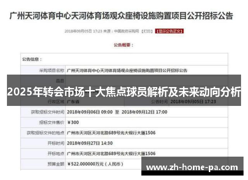 2025年转会市场十大焦点球员解析及未来动向分析